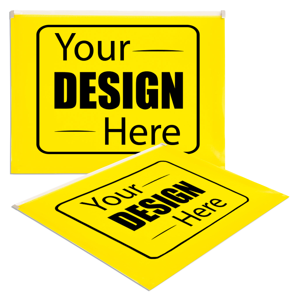 Yellow Letter Booklet Plastic Envelopes (9 3/4 x 13) with Zip Closure