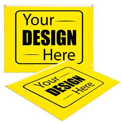 Yellow Letter Booklet Plastic Envelopes (9 3/4 x 13) with Zip Closure