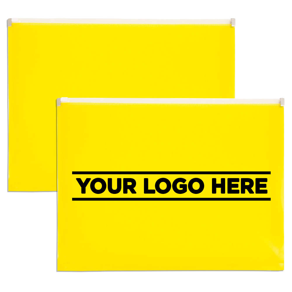 Yellow Letter Booklet Plastic Envelopes (9 3/4 x 13) with Zip Closure