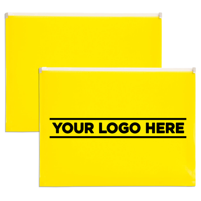 Yellow Letter Booklet Plastic Envelopes (9 3/4 x 13) with Zip Closure