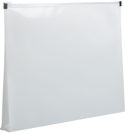 White Letter Booklet Plastic Envelopes (9 3/4 x 13) with Zip Closure