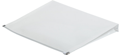White Letter Booklet Plastic Envelopes (9 3/4 x 13) with Zip Closure
