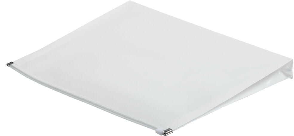 White Letter Booklet Plastic Envelopes (9 3/4 x 13) with Zip Closure