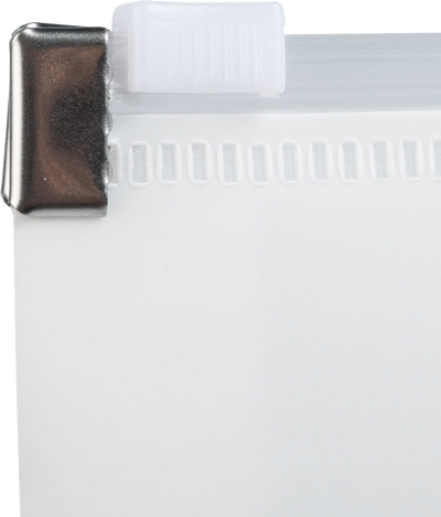 White Letter Booklet Plastic Envelopes (9 3/4 x 13) with Zip Closure