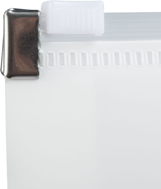 White Letter Booklet Plastic Envelopes (9 3/4 x 13) with Zip Closure