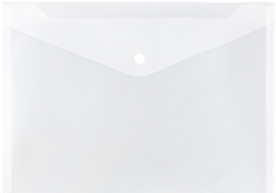 Clear Letter Booklet Plastic Envelopes (9 3/4 x 13) with Snap Closure