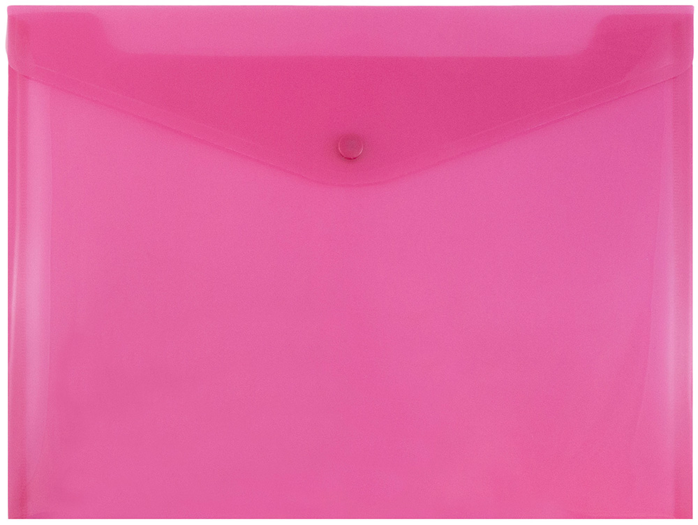 Fuchsia Pink Letter Booklet Plastic Envelopes (9 3/4 x 13) with Snap Closure