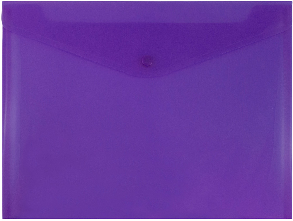 Purple Letter Booklet Plastic Envelopes (9 3/4 x 13) with Snap Closure