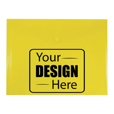 Yellow Letter Booklet Plastic Envelopes (9 3/4 x 13) with Snap Closure