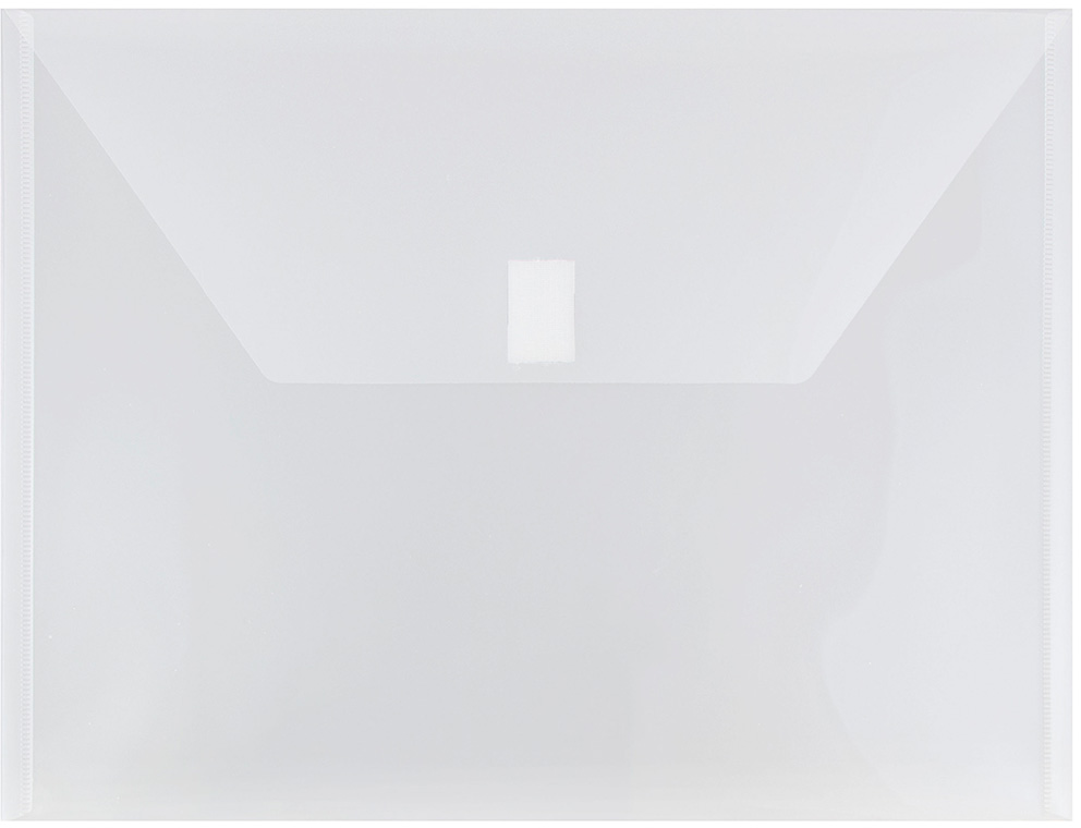Clear Letter Booklet Plastic Envelopes (9 3/4 x 13) with Hook and Loop Closure