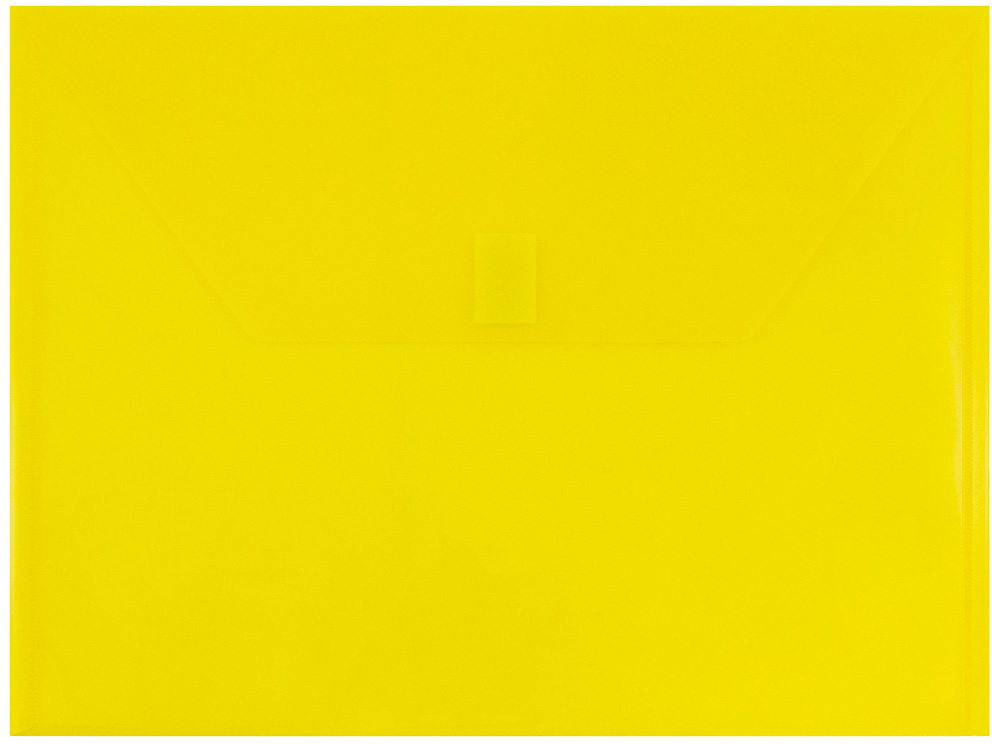 Yellow Letter Booklet Plastic Envelopes (9 3/4 x 13) with Hook and Loop Closure