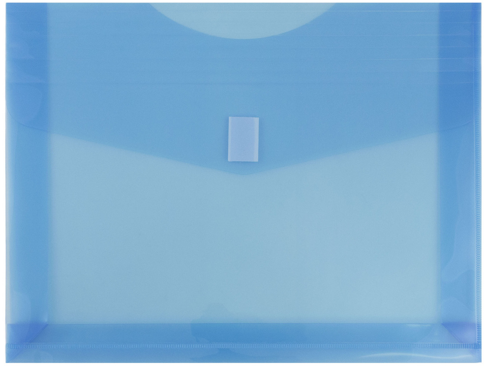 Blue Letter Booklet with 2" Expansion Plastic Envelopes (9 3/4 x 13) with Hook and Loop Closure