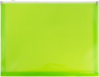 Assorted Letter Booklet Plastic Envelopes (9 3/4 x 13) with Zip Closure - 6 Pack