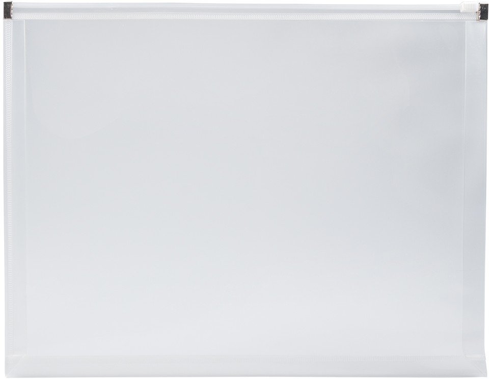 Clear Letter Booklet Plastic Envelopes (9 3/4 x 13) with Zip Closure