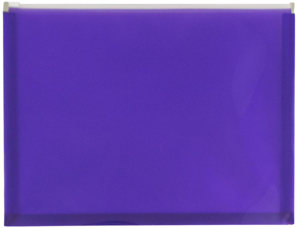 Purple Letter Booklet Plastic Envelopes (9 3/4 x 13) with Zip Closure
