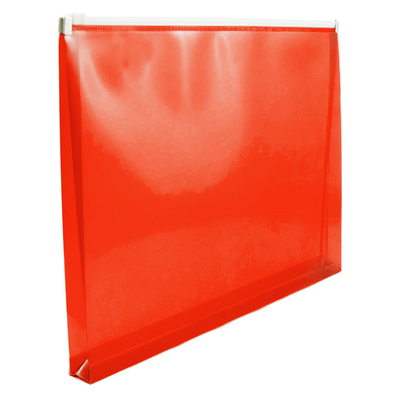 Red Letter Booklet Plastic Envelopes (9 3/4 x 13) with Zip Closure