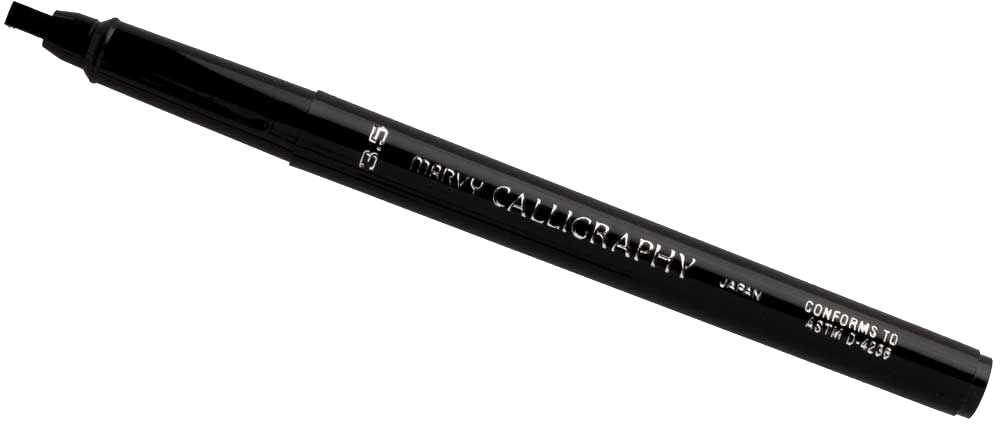 Black Calligraphy Pen 3.5