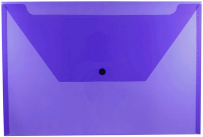 Purple Legal Booklet Plastic Envelopes (9 3/4 x 14 1/2) with Snap Closure