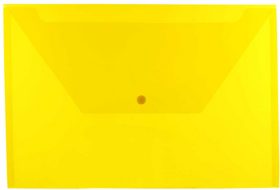 Yellow Legal Booklet Plastic Envelopes (9 3/4 x 14 1/2) with Snap Closure
