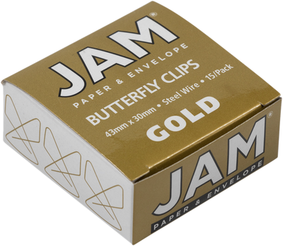 Gold Butterfly Clips - 15 Pack