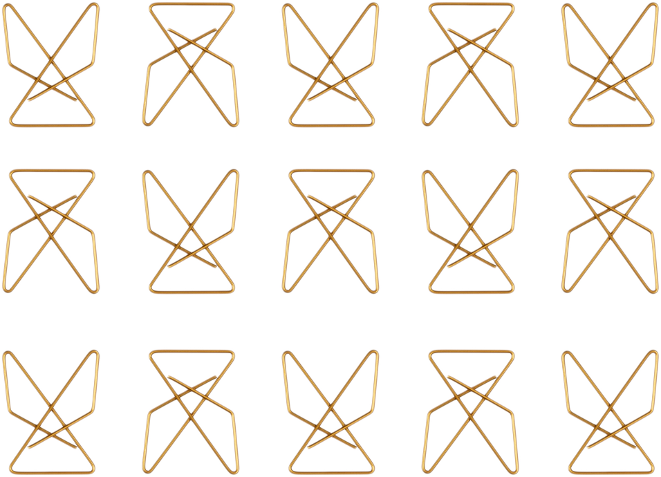 Gold Butterfly Clips - 15 Pack