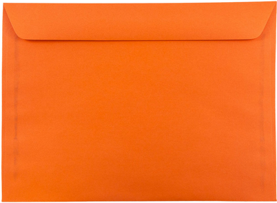 Mandarin Orange 32lb 9 x 12 Booklet Envelopes