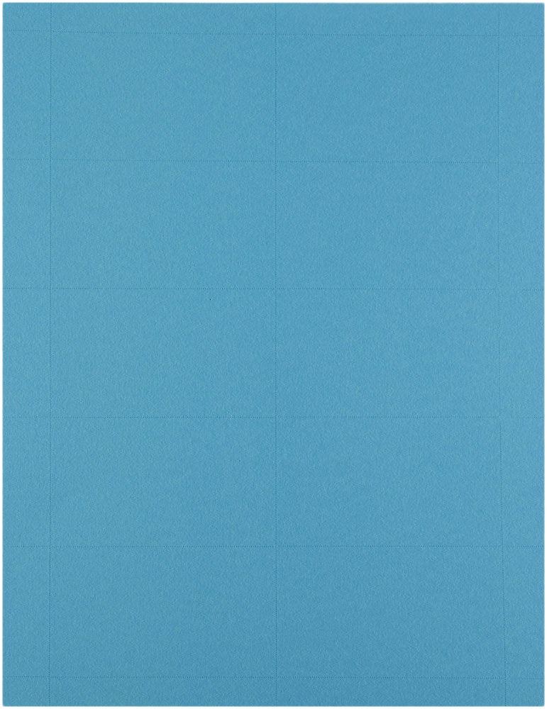 Bright Blue Business Cards - 100 Pack