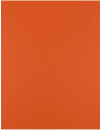 Bright Orange Business Cards - 100 Pack