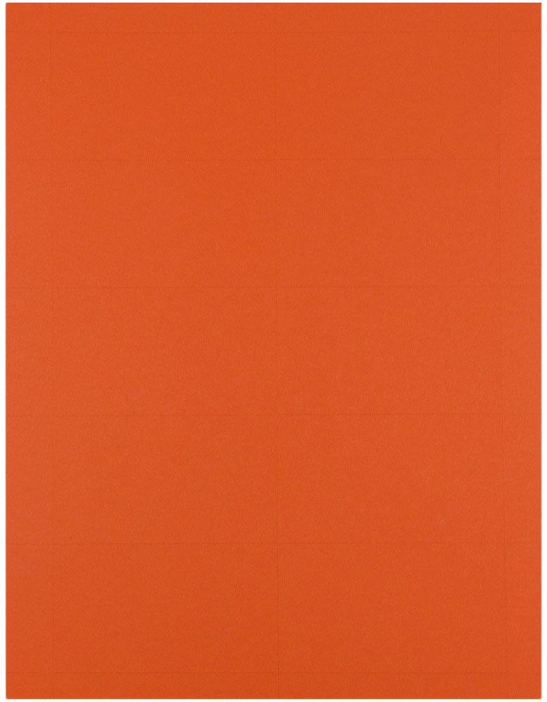 Bright Orange Business Cards - 100 Pack
