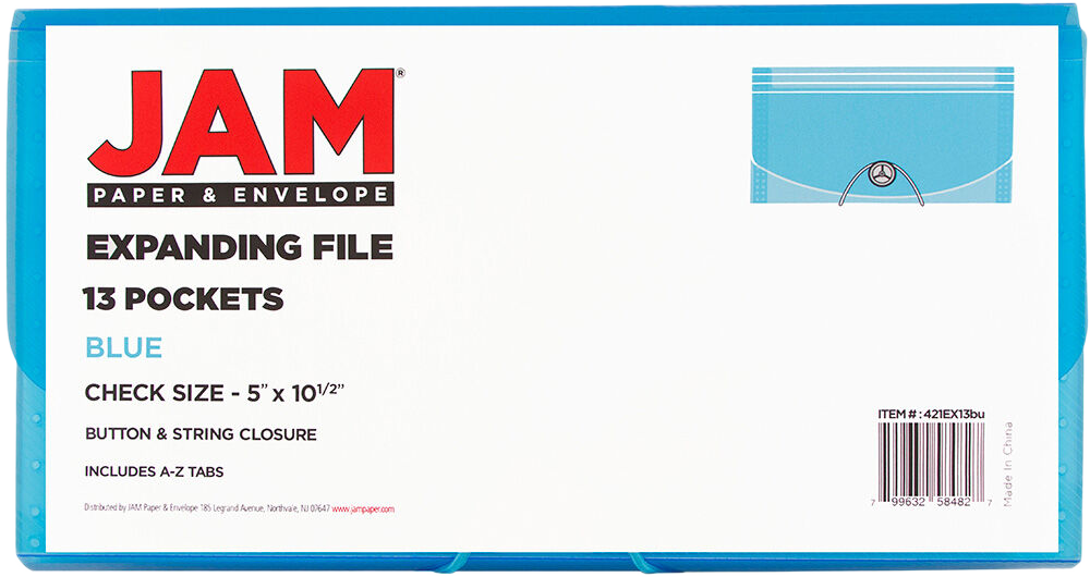 Blue Check Size 13 Pocket Expanding Files (5 x 10 1/2)