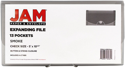 Smoke Gray Check Size 13 Pocket Expanding Files (5 x 10 1/2)