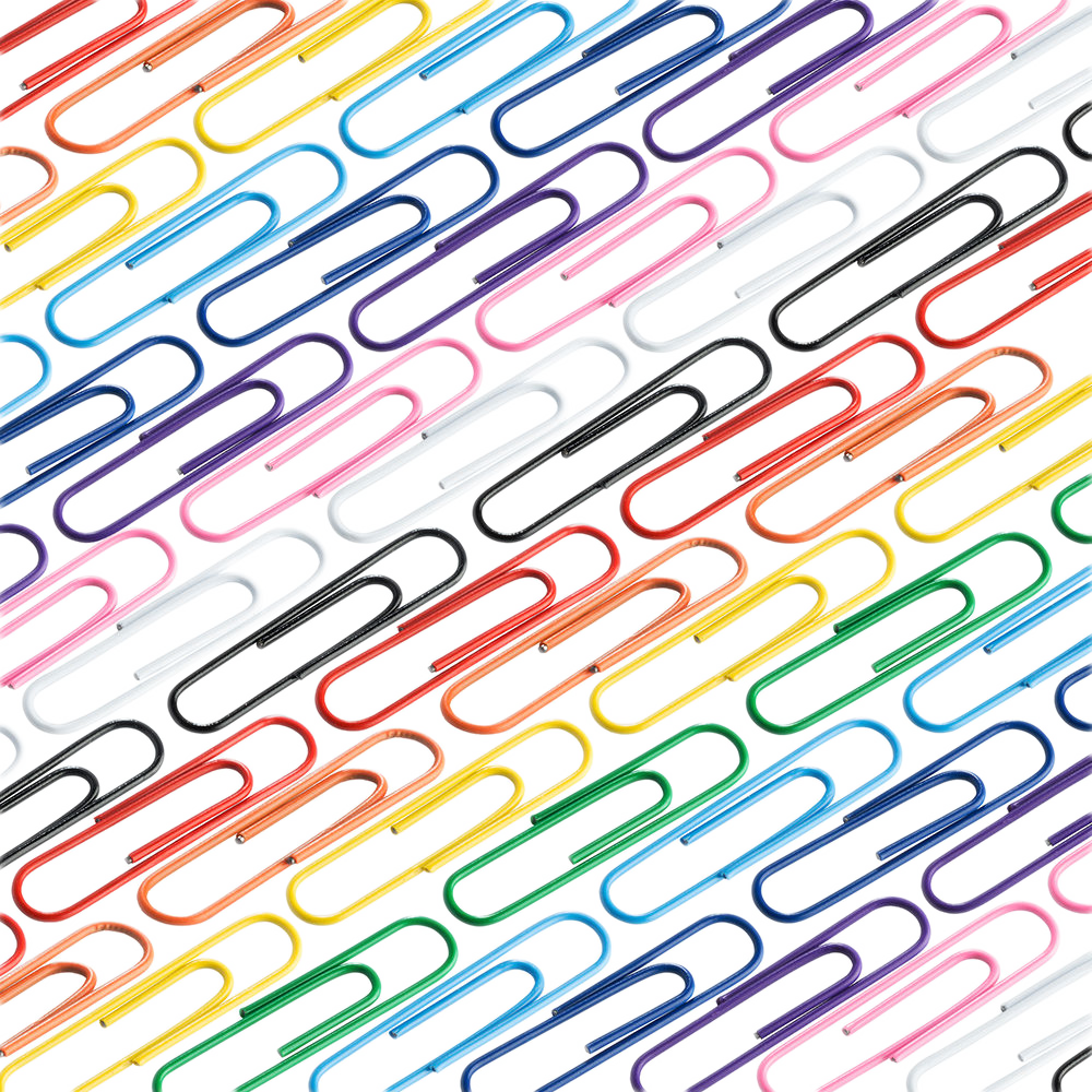Assorted Jumbo 2 Inch Paper Clips - 10 Packs of 75