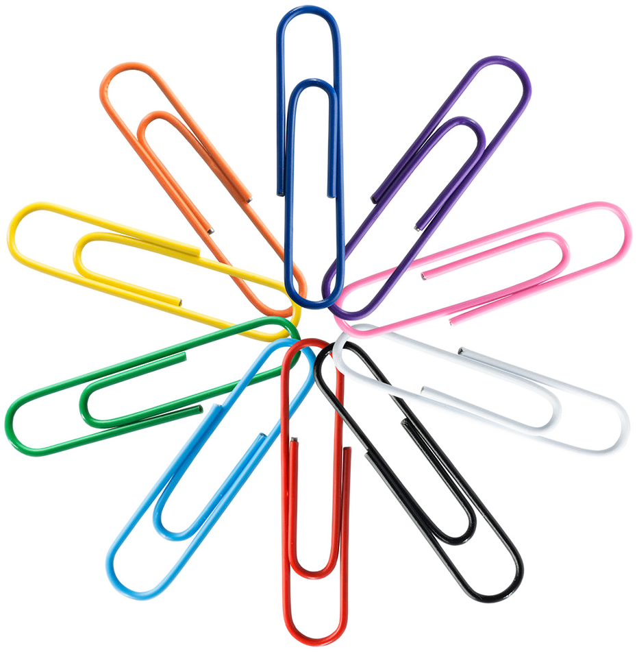 Assorted Jumbo 2 Inch Paper Clips - 10 Packs of 75