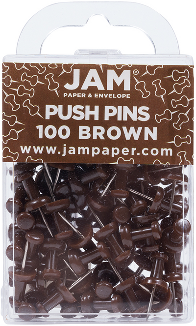 Chocolate Pushpins  - 100 Pack
