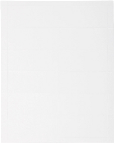 White 3 3/4 x 1 3/4 Printable Place Cards