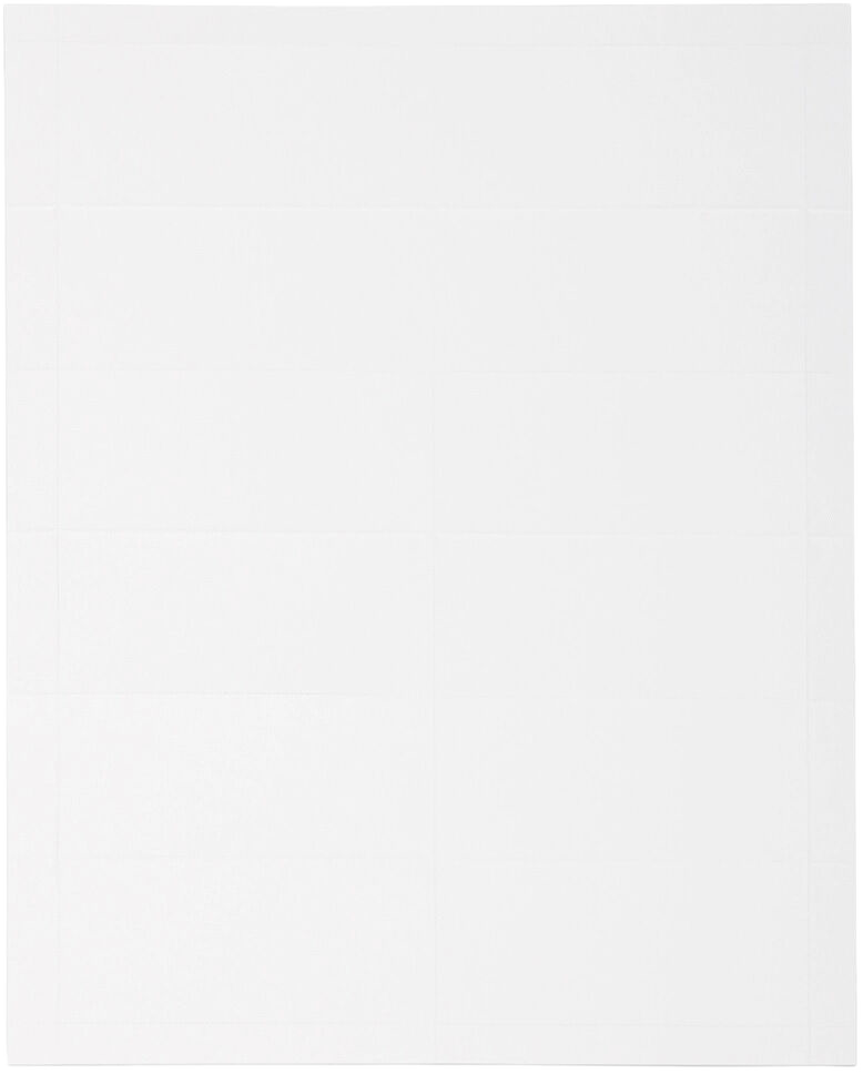 White 3 3/4 x 1 3/4 Printable Place Cards