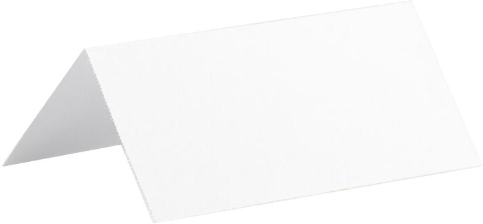 White 3 3/4 x 1 3/4 Printable Place Cards