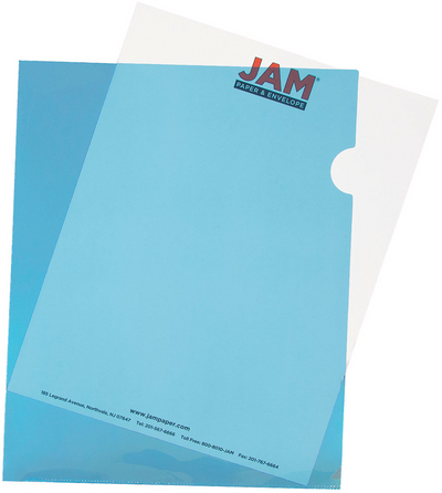 Blue 9 x 11 1/2 Plastic Sleeves