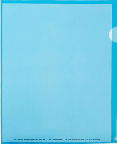 Blue 9 x 11 1/2 Plastic Sleeves
