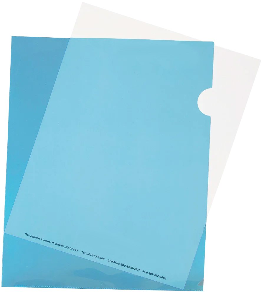 Blue 9 x 11 1/2 Plastic Sleeves