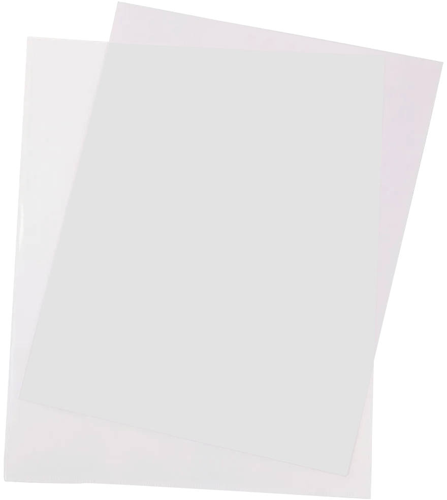 Clear 9 x 11 1/2 Plastic Sleeves
