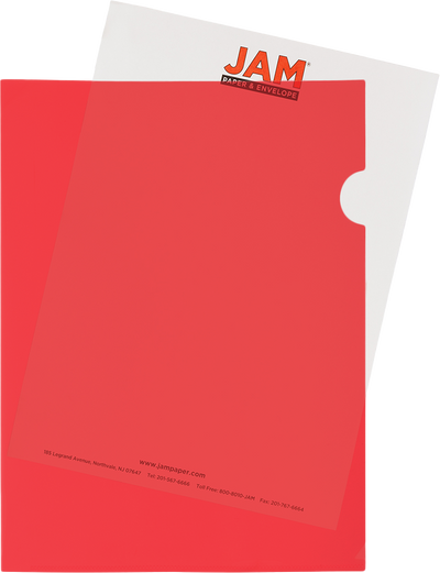 Red 9 x 11 1/2 Plastic Sleeves