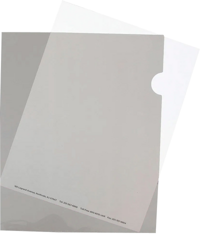 Smoke Gray 9 x 11 1/2 Plastic Sleeves