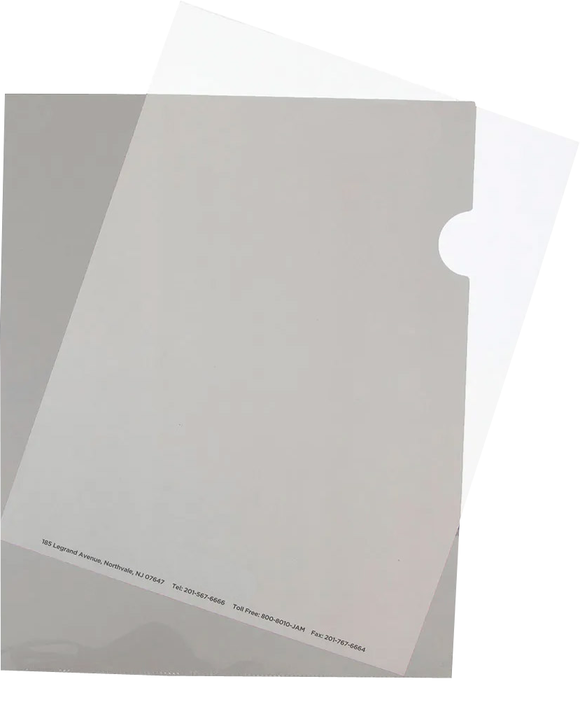 Smoke Gray 9 x 11 1/2 Plastic Sleeves