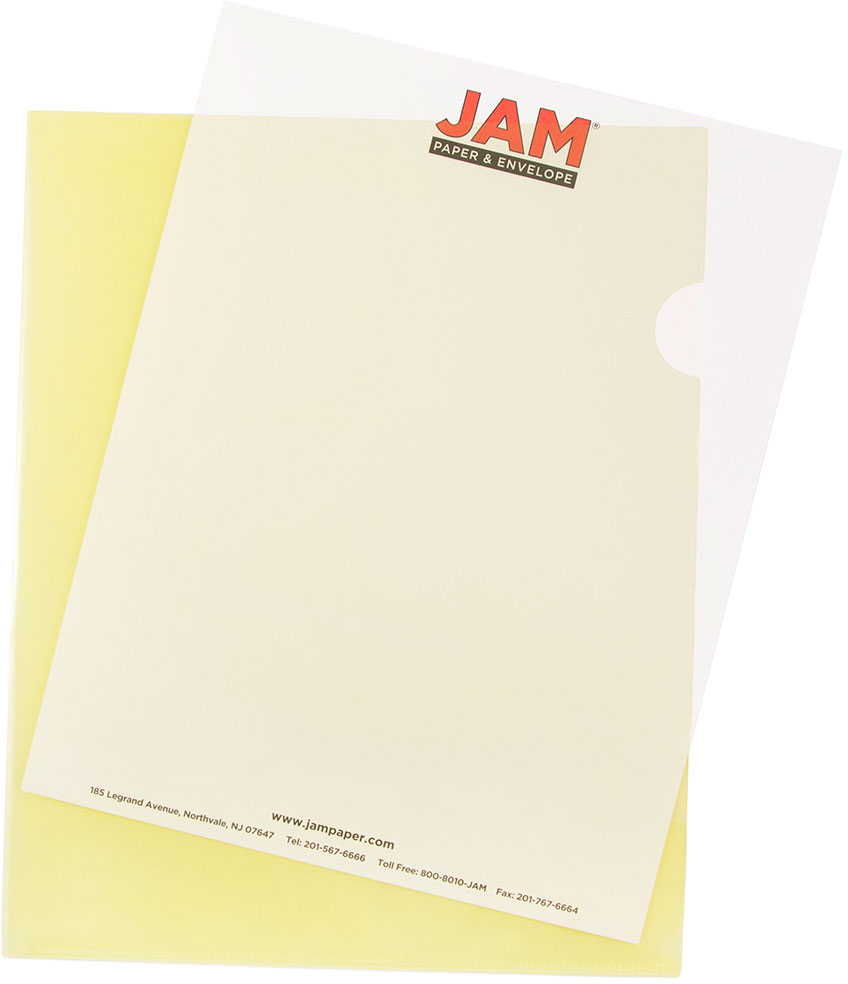 Yellow 9 x 11 1/2 Plastic Sleeves
