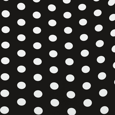 Black with White Dots Wrapping Paper (25 Sq Ft)