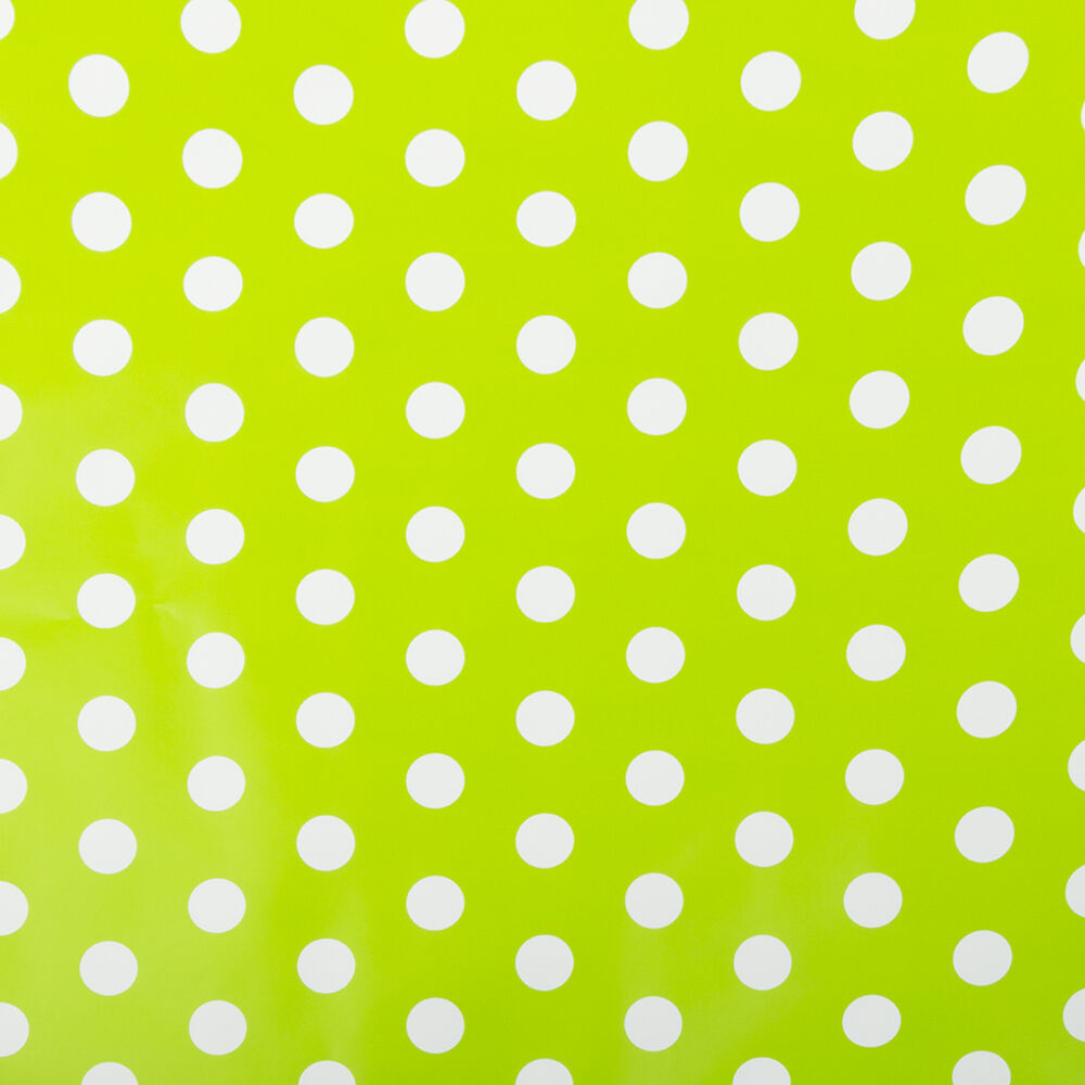 Lime Green with White Dots Wrapping Paper (25 Sq Ft)