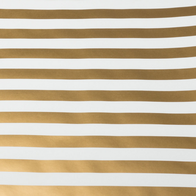 Gold & White Wrapping Paper (25 Sq Ft)