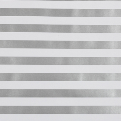Silver and White Stripe Wrapping Paper (25 Sq Ft)