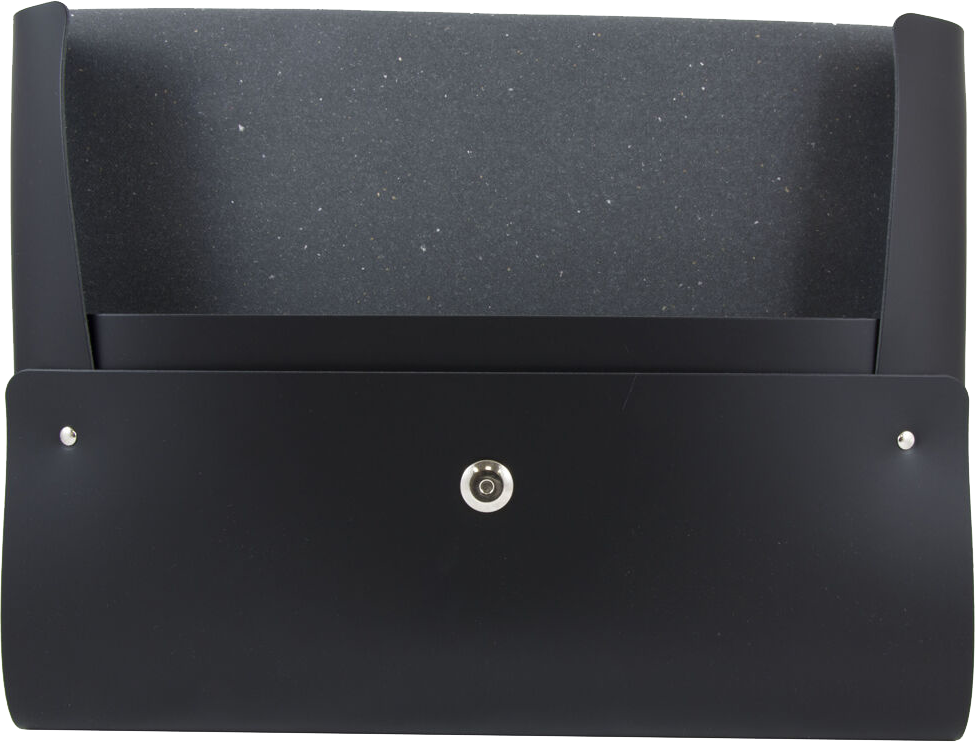Black 14 x 11 Leather Portfolios with Snap